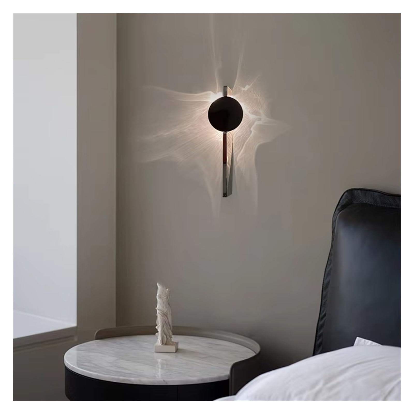 Casora FlowLuxe Ripple LED Wall Light - white background product shot