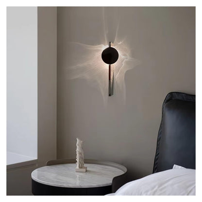 Casora FlowLuxe Ripple LED Wall Light - white background product shot
